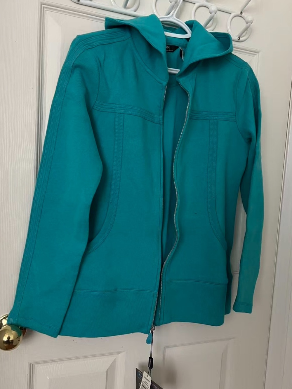 Women's Teal Hooded Zip-Up Jacket (New!)